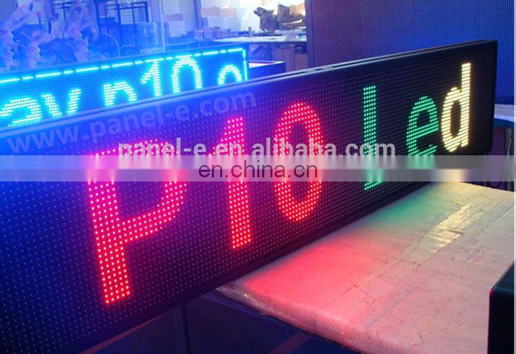 P10-32X160 RGB Alibaba express video P10 full color led programmable led sign board price