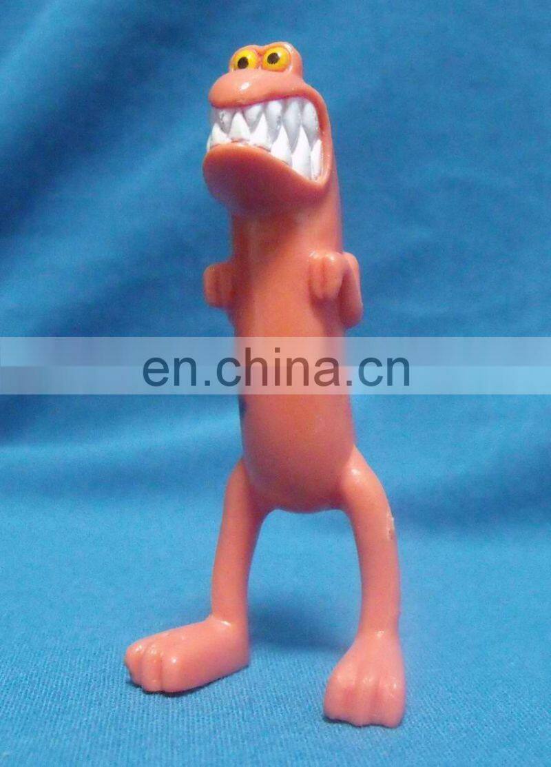 plastic cartoon bendable figurine toy