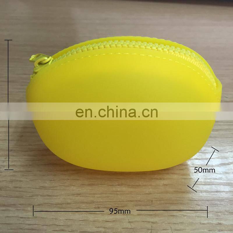 Kawaii Fruit Coin Bags Customized Promotion Gift Silicone Purse Women Pineapple Zipper Wallets