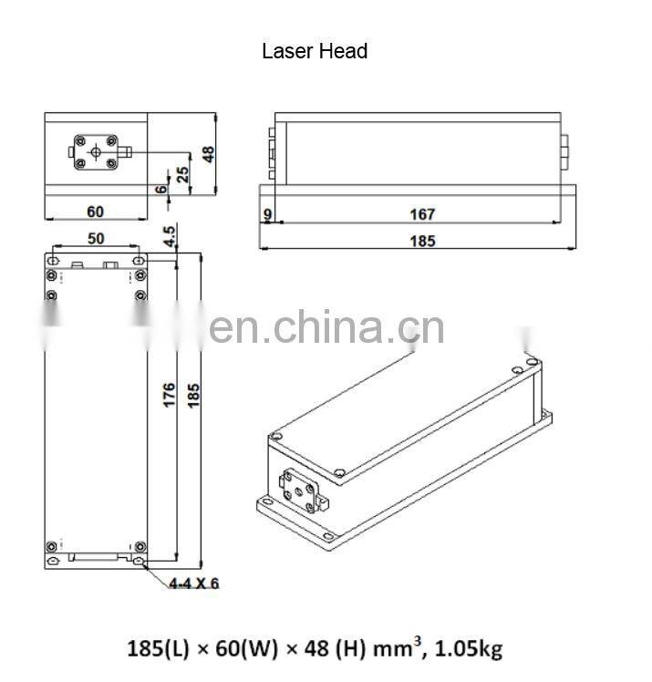 Small Size 100uJ 532nm Green DPSS laser with Acousto-optic Q-switched for Material Processing