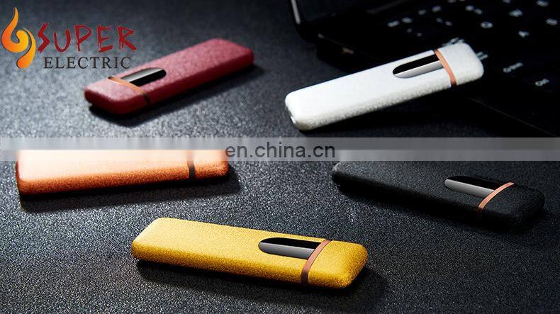 Colorful heating coil touch sensing electronic USB lighter