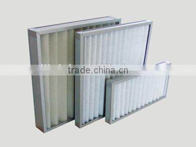 cardboard aluminium air conditioning replacement merv 8 11 15 g4 pleated synthetic fiber media panel filter
