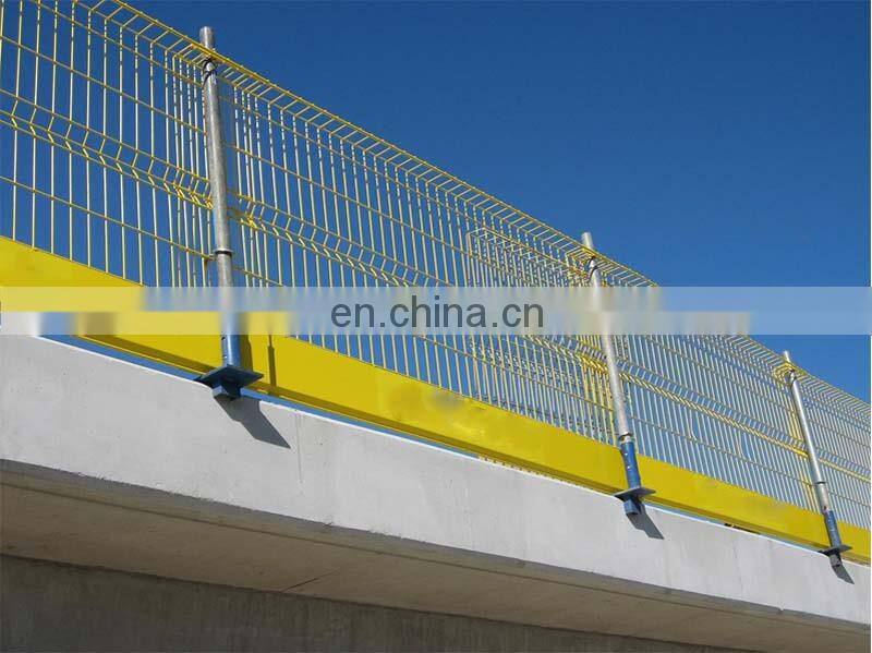 High security construction barrier powder coated fall prevention steel mesh edge protection barrier