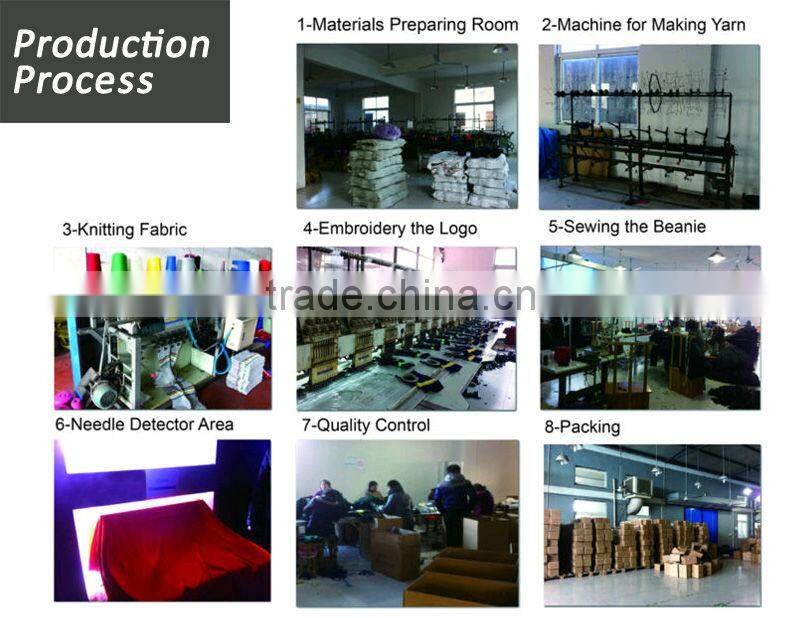 Warm women woven beanie with crochet pompom