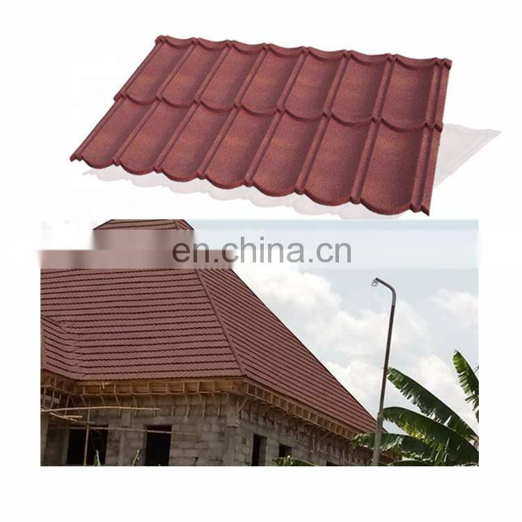Factory Wholesale Dropshipping Soundproof Slate Old Roofing Material Stone Coated Metal Roof Tile Accessories Ridge Fascia Board