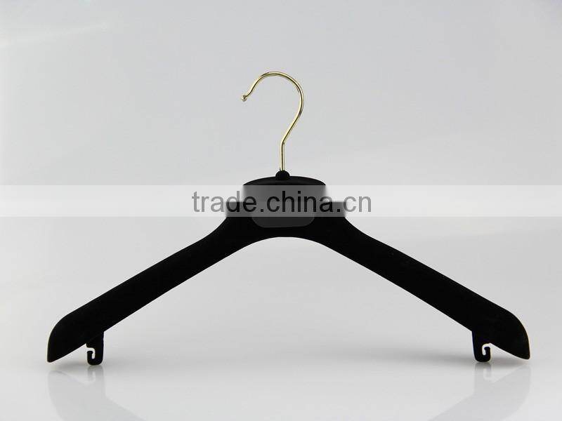 velvet hanger black wide shoulder plastic hanger for clothes