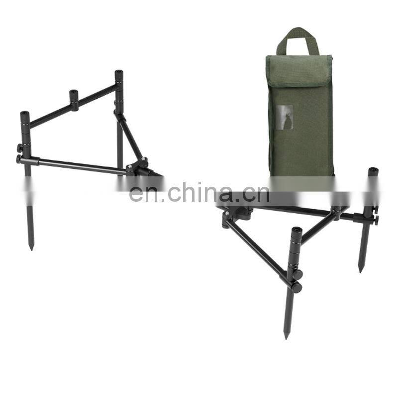 Amazon Fishing Rod Bracket Aluminum Alloy Ground Plug Bracket With Bag Carp Fishing Rod Pod
