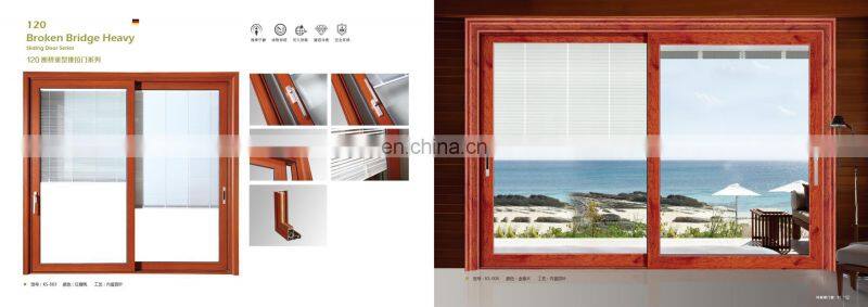 Affordable high quality Powder Coating customize double glass sliding aluminum window