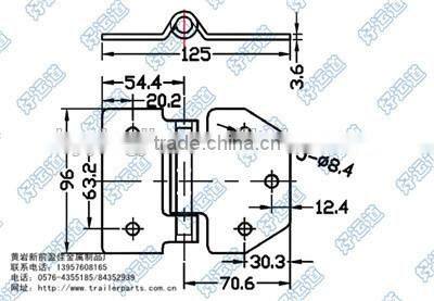 01320 Truck steel door hinges