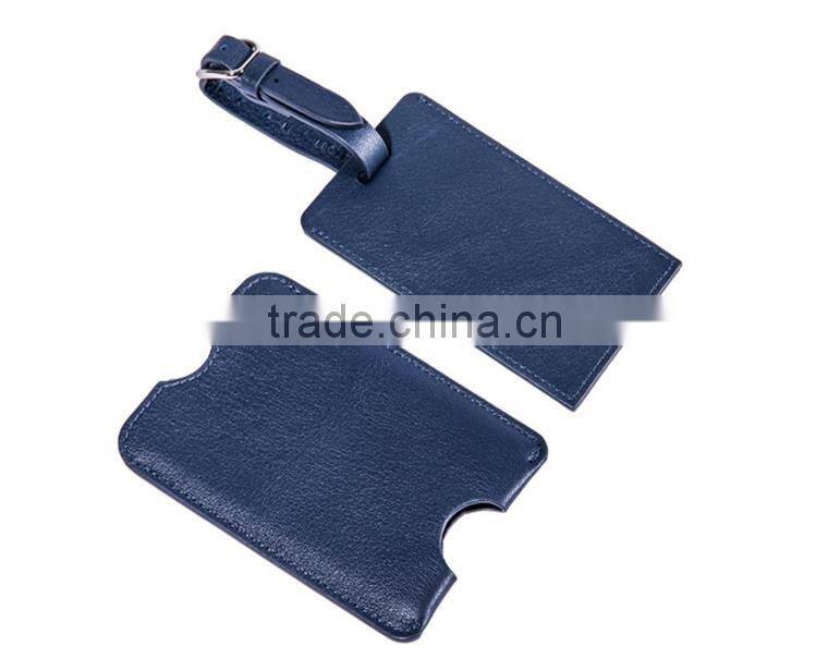 colorful rectangle genuine leather airplane luggage tags travel luggage accessories