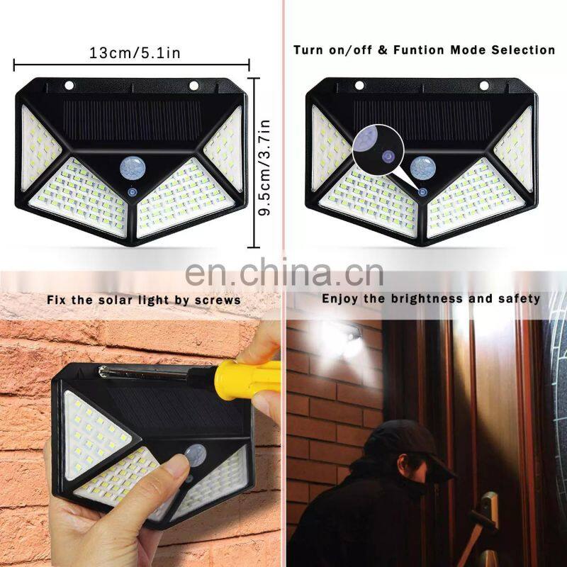 20led wireless battery powered waterproof security pir motion solar motion sensor led outdoor light