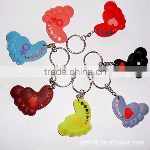 Soft PVC keychain, promotional keychain, 2D/ 3D custom key chain