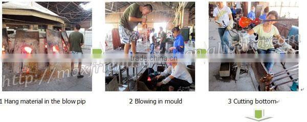 Beautiful Hand Made Purple Empty Glass Perfume Bottle For Sale