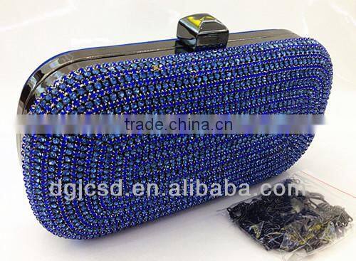 0896 rinestone crystal mesh evening bag matching dress for wedding and party