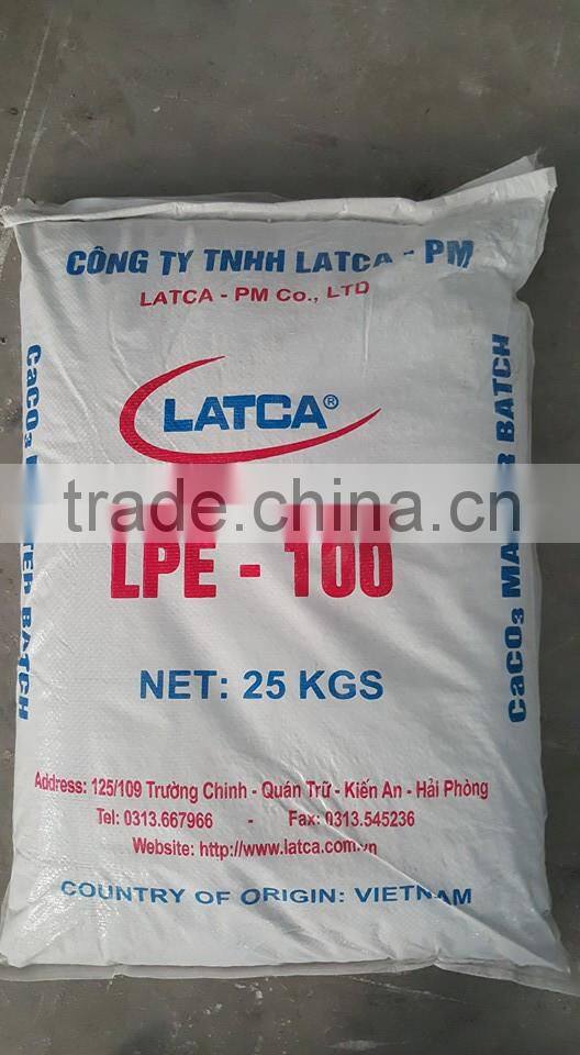 Calcium Carbonate filler masterbatch for plastic compound bag of VN LATCA JSC