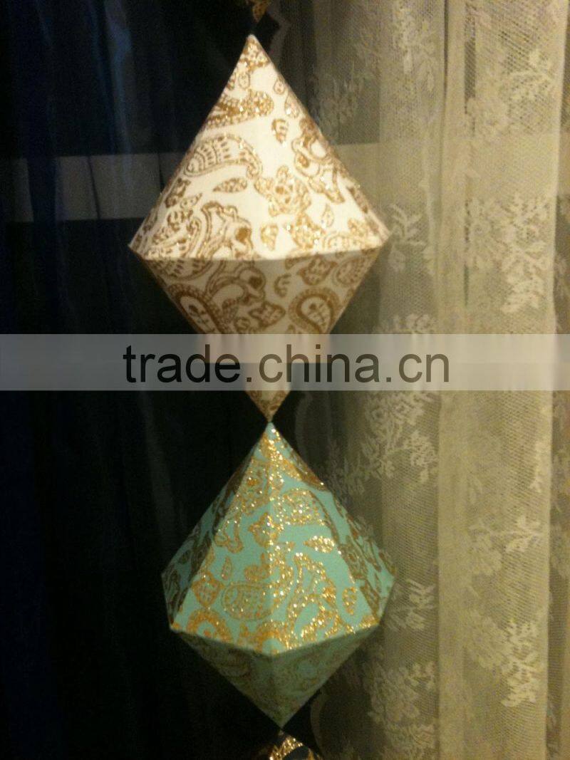 Indoor mall or hotel atrium hanging ramadan decoration