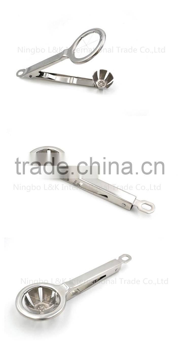 Promotional stainless steel egg cutter/egg slicer/egg separator