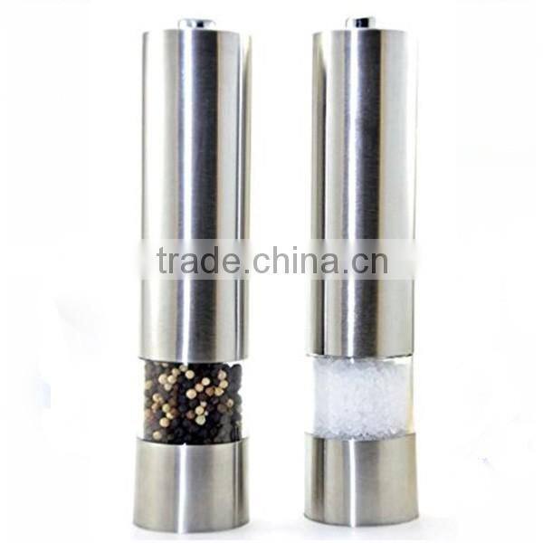 Amazon top seller Automatic Stainless Steel Spice Pepper Salt Grinders