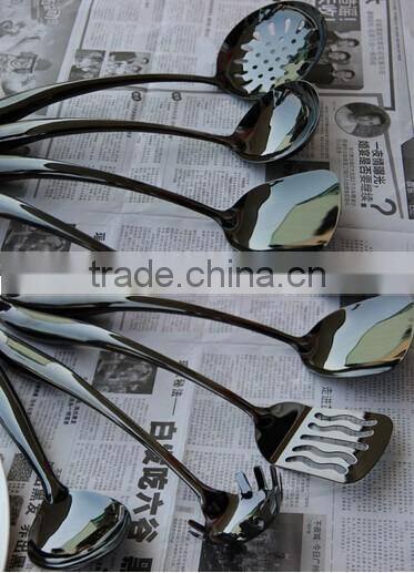 6 piece new colling tool black utensil set