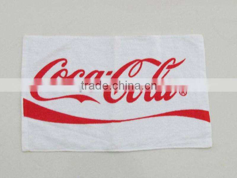 Cola logo print compressed gift towel