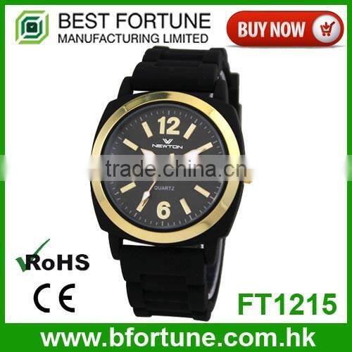 FT1611 High quality stainless steel case back silicone children quartz watch