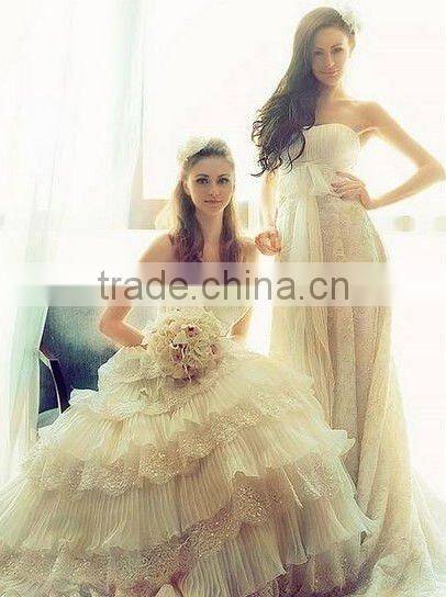 nice wedding dress cap sleeve lace