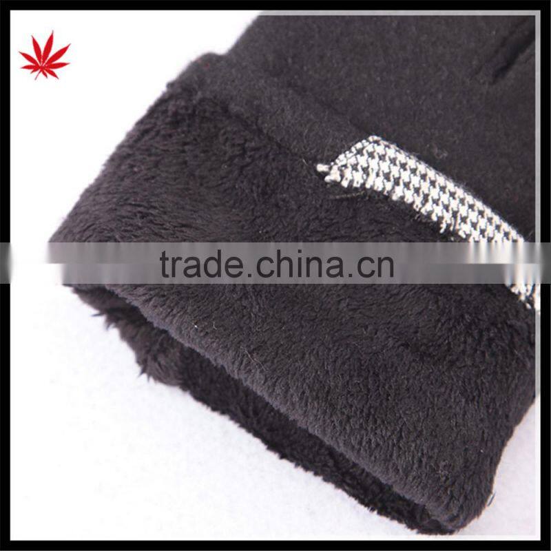 men's affordable spandex velvet touch-screen gloves