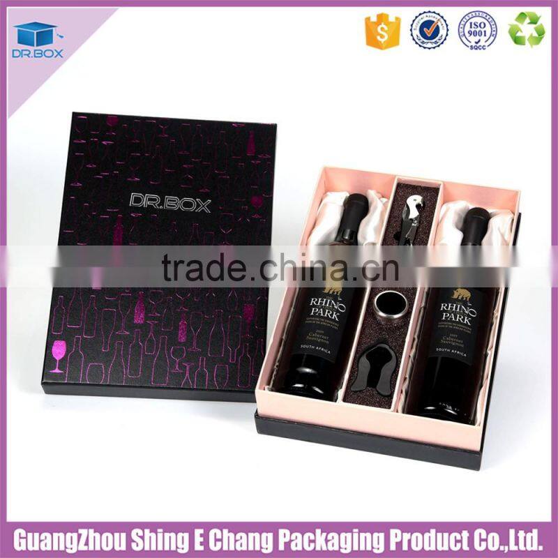 Low MOQ Experienced Custom luxury Design Rigid wine box
