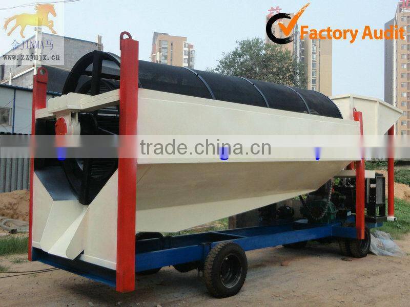 mobile gold mining trommel equipment