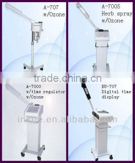 A-707 professional deep cleansing steam inhaler / o3 facial vapozone steamer / facial sauna ozone therapy spraying machine