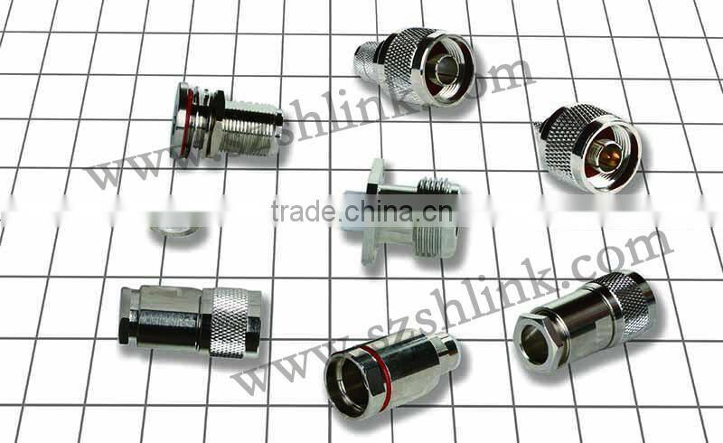50 ohms male adaptor, RF coaxial cable connector for N to SMA adaptor connector
