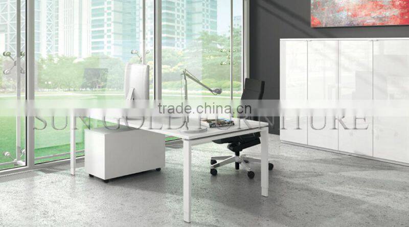 Modern Manager Table Elegant Executive OfficeTempered Glass Desk(SZ-OD491)