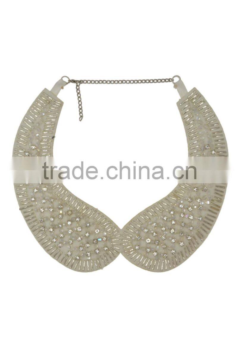 Rhinestoned Statement Collar Necklace