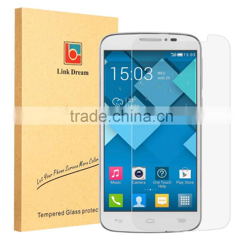 High Hardness Anti-Shatter Film Tempered Glass Screen Protector for Alcatel One Touch Pop C7