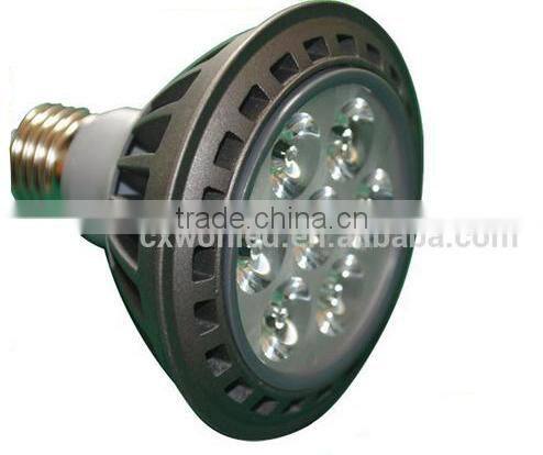 7W Led light spot par30 e27/e26/b22 led spot lights 7w 85-265v narrow beam angle 30 degree par lamp for living room
