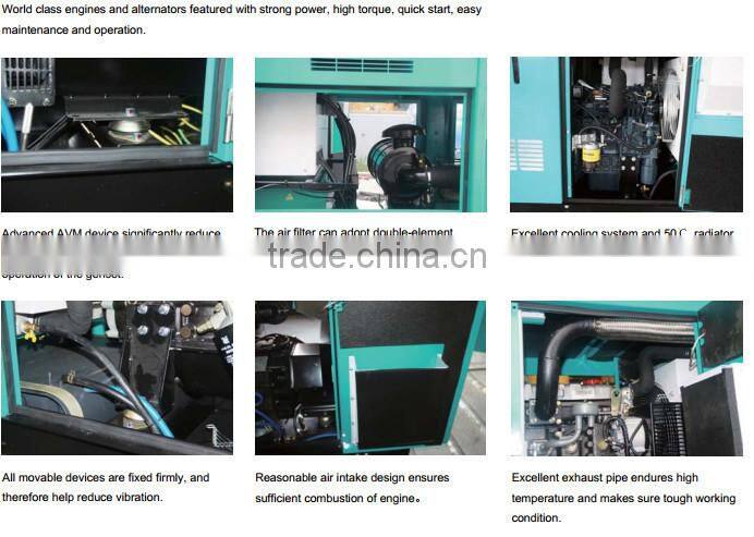 silent generators for sale,60Hz 4 cylinder water cooled generator with CUMMINS NTA855-G1B