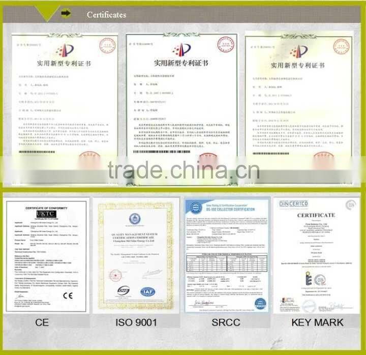 villa split vacuum tube solar water heater