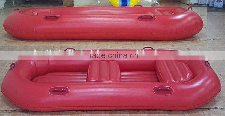 Cheap Red two person PVC inflatable boat