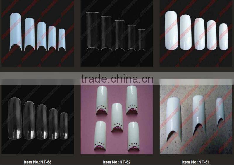 Nail Tips Natural French Acrylic Artificial False Nails+wholesale