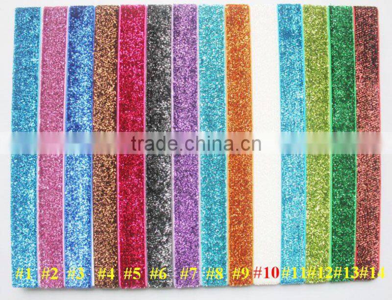 Floral Print Fold Over Elastic for Baby Headbands Choice color of 5/8 inch FOE Elastic By The Yard