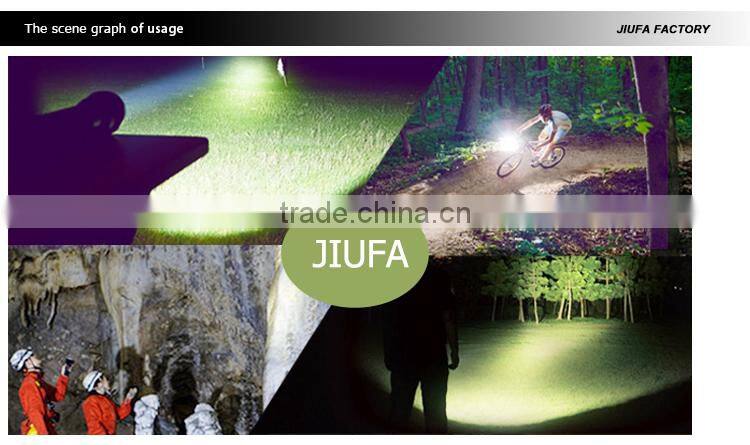 JF Hot sale 5W rechargeable aluminium led zoom bicycle flashlight,most powerful zoom led work light with lampshade