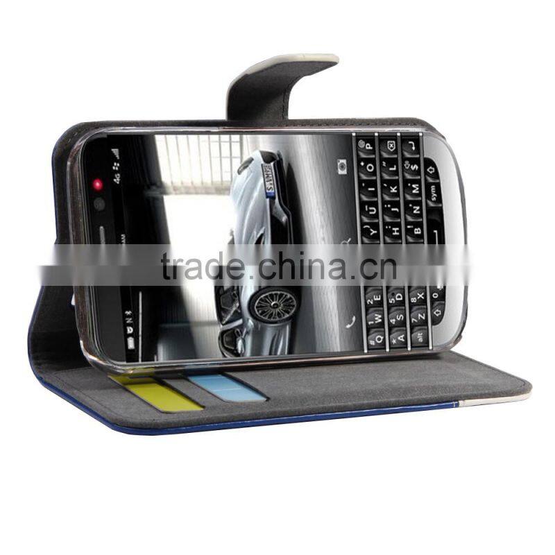 PU leather mobile phone case for Blackberry Q20