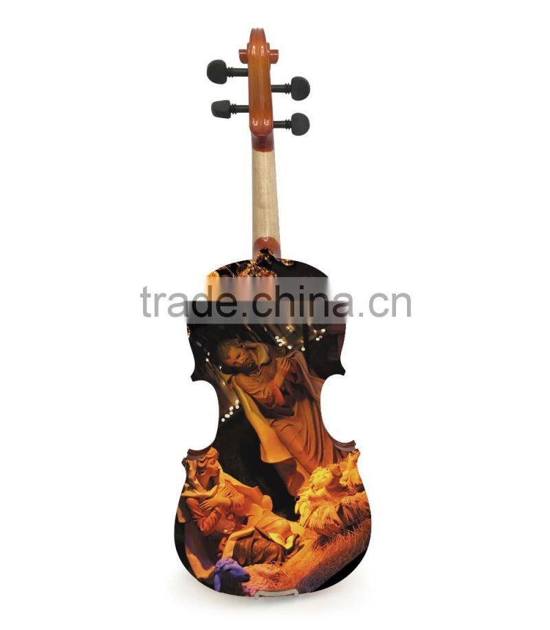 Christmas Theme Art Violin Style Ornament