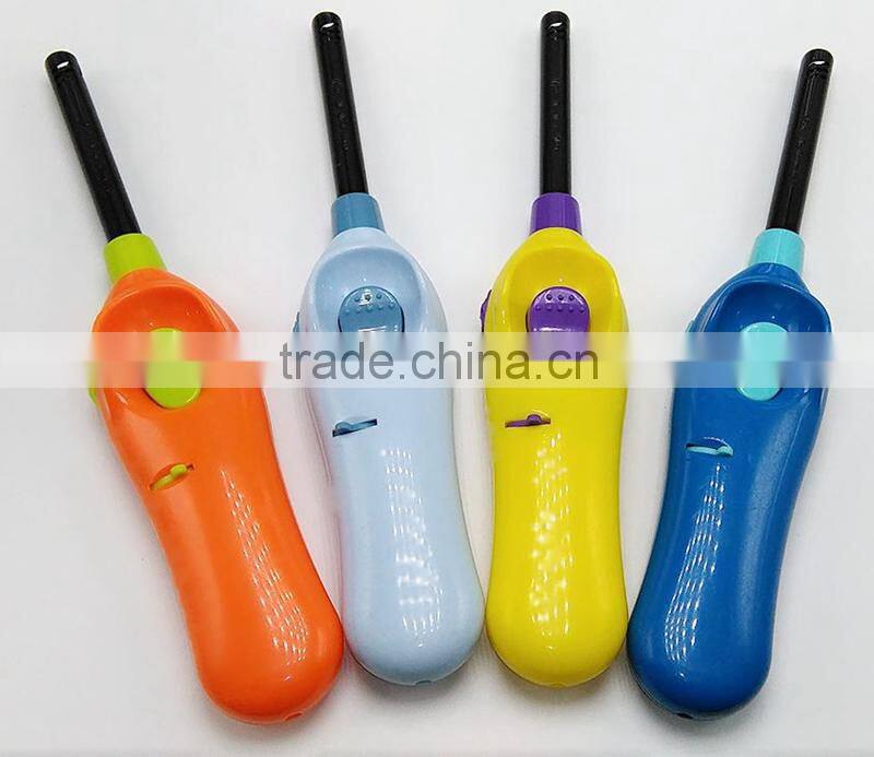 Long gas jet flame lighter refillable for kitchen