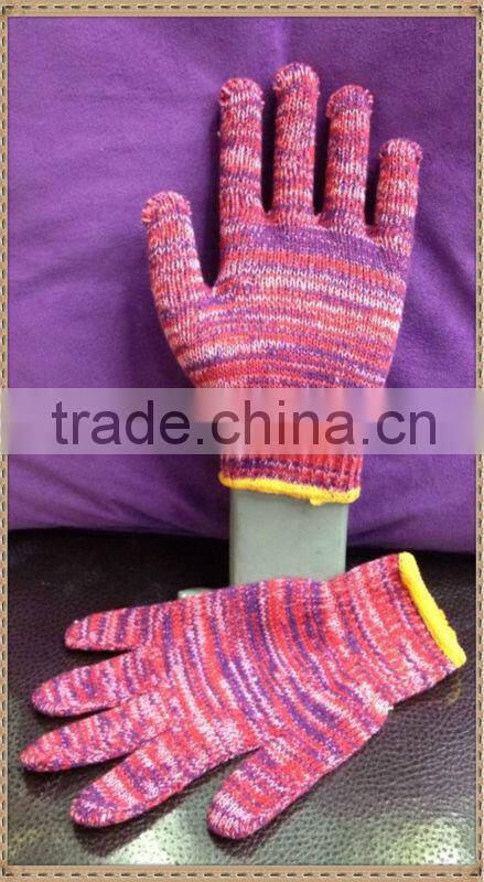 Pink working cotton glove