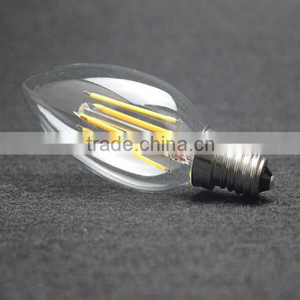 E14 C35 candle Led Filament Bulb/E27 Filament LED globe/C37/C35 Filament led bulb