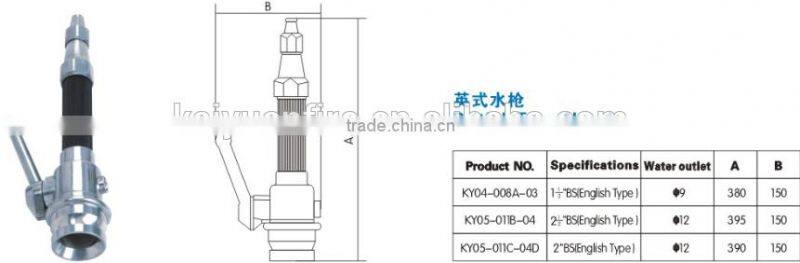 Factory price fire fighting spray nozzle /American, British and Storz aluminum nozzle