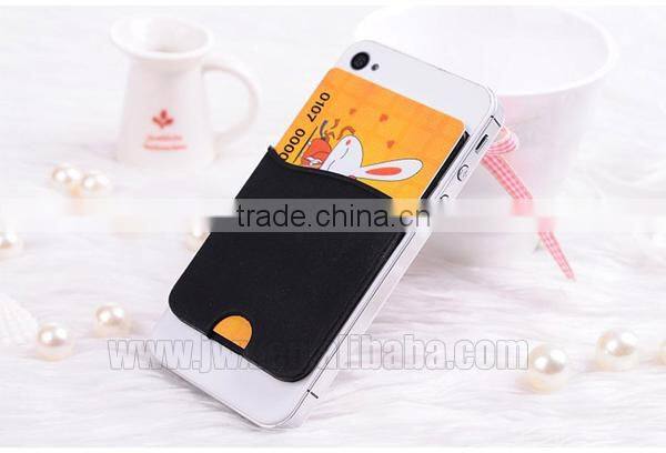 advertising cell phone pouch 3M sleeve silicone wallet credit card holder