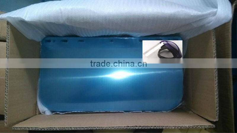 transparent petg visor and pc visor manikin face shield manufacturer pass ANSI/ISEA Z87.1-2010