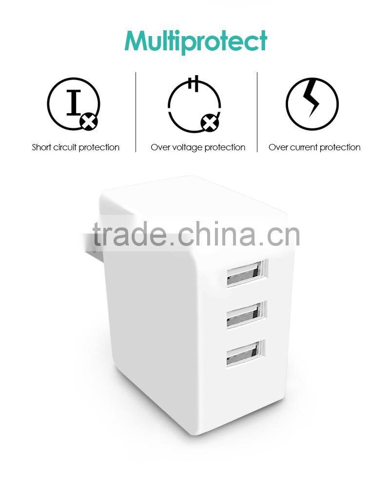 2016 alibaba portable quick charge 3 in 1 usb cable charger